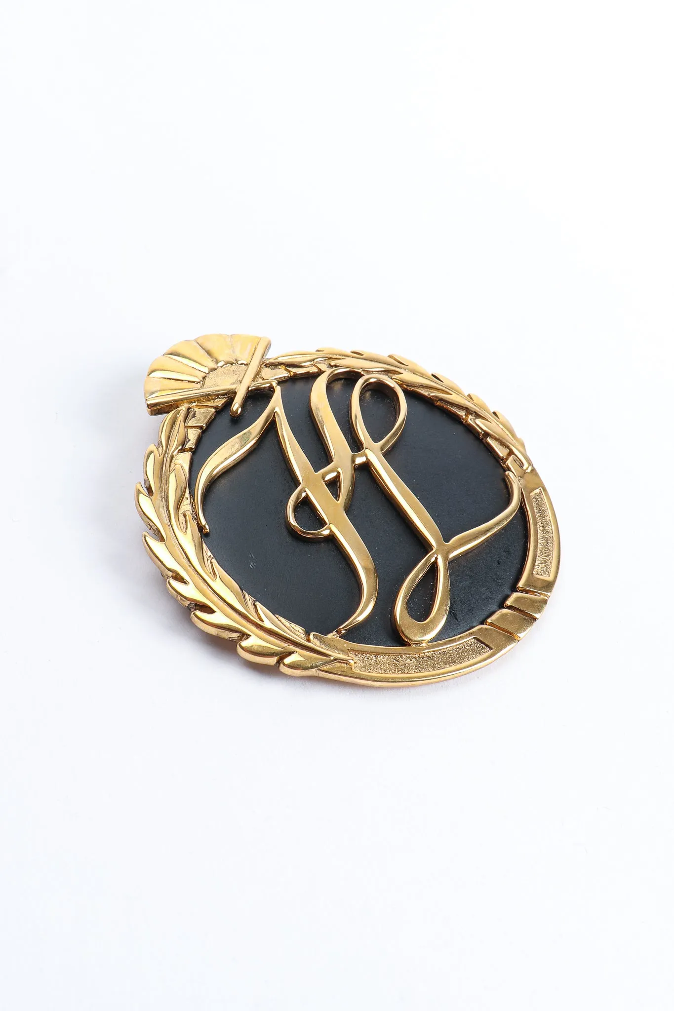 Monogram Logo Brooch