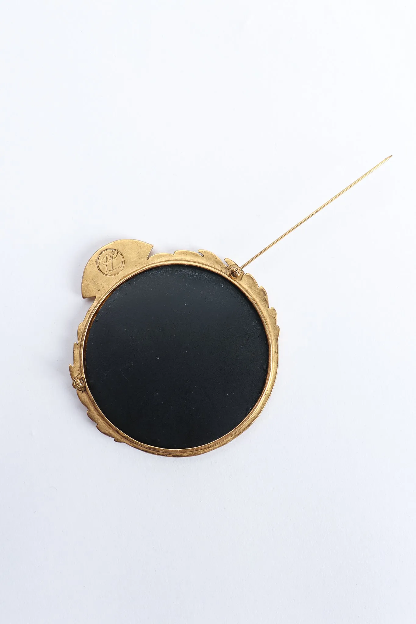 Monogram Logo Brooch