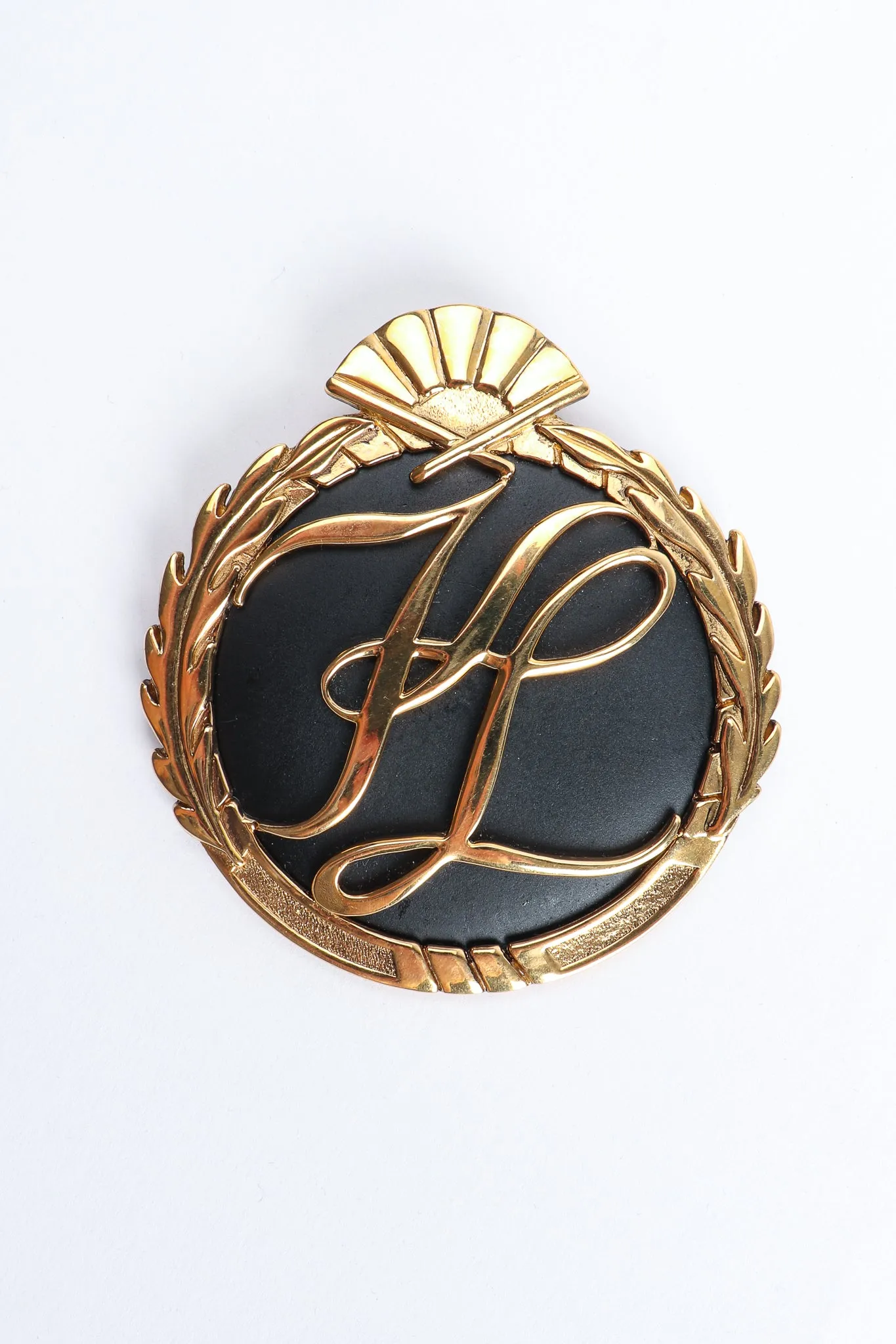 Monogram Logo Brooch