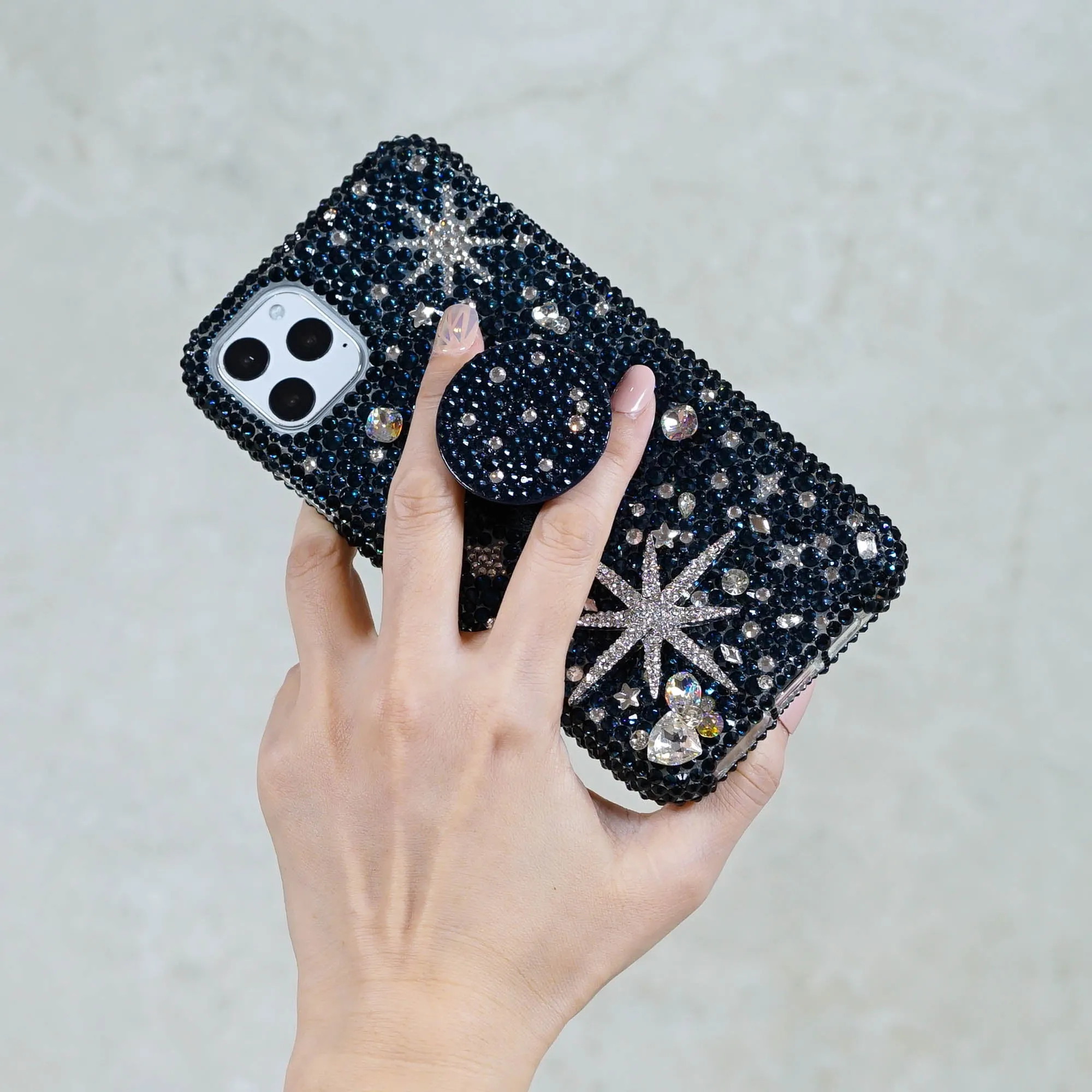 Montana Dark Blue Universe Design   PopSockets PopGrip (Style PS113)