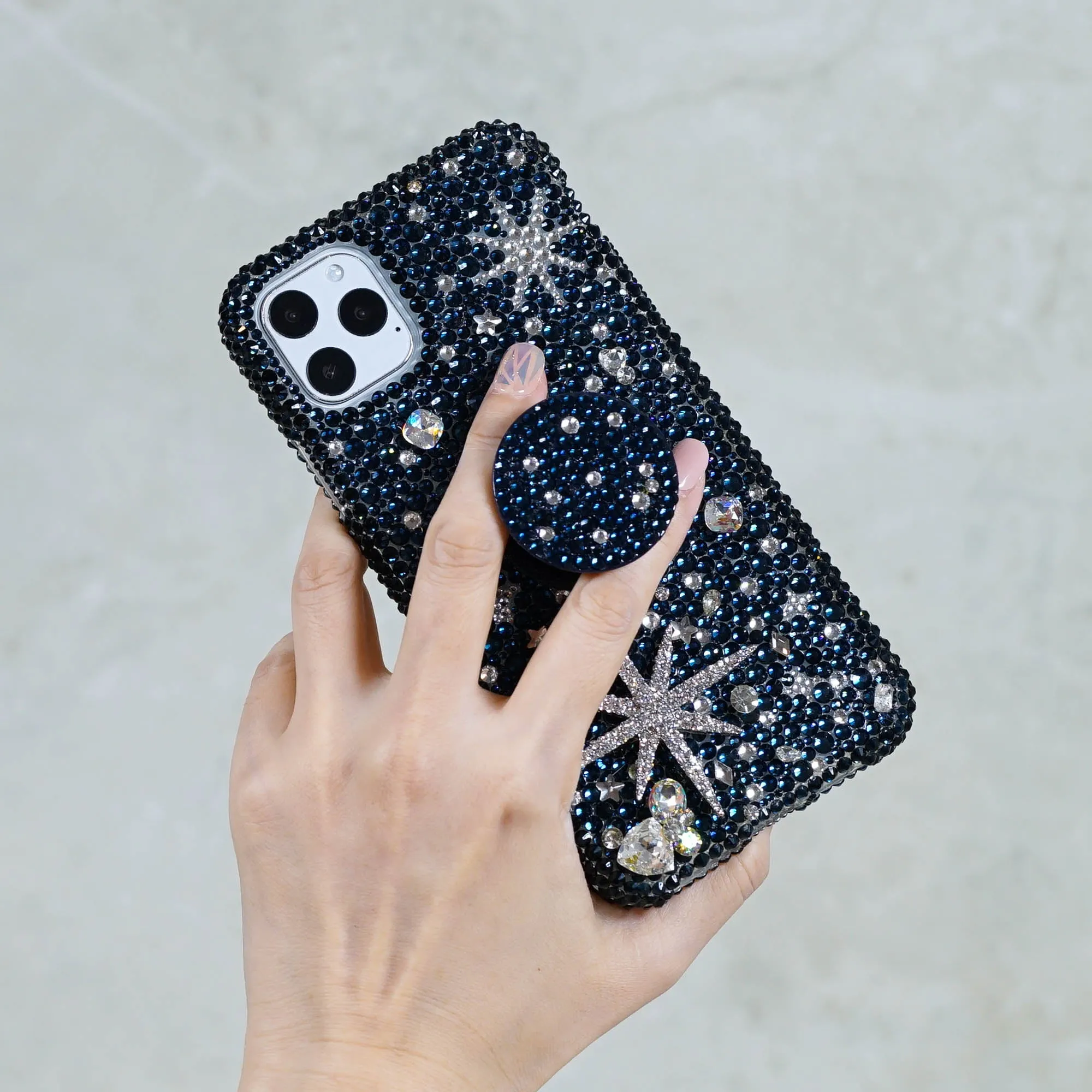 Montana Dark Blue Universe Design   PopSockets PopGrip (Style PS113)