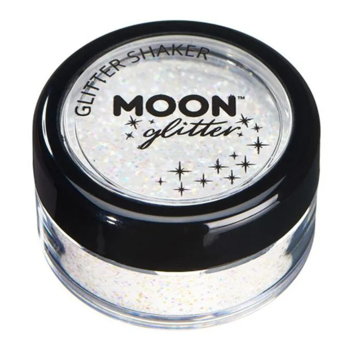 Moon Glitter Pastel Glitter Shakers, White