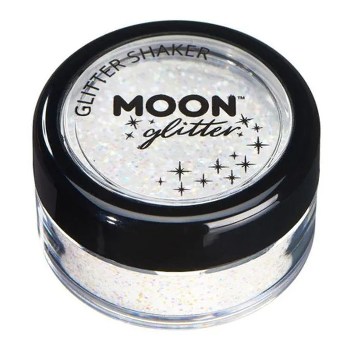 Moon Glitter Pastel Glitter Shakers, White