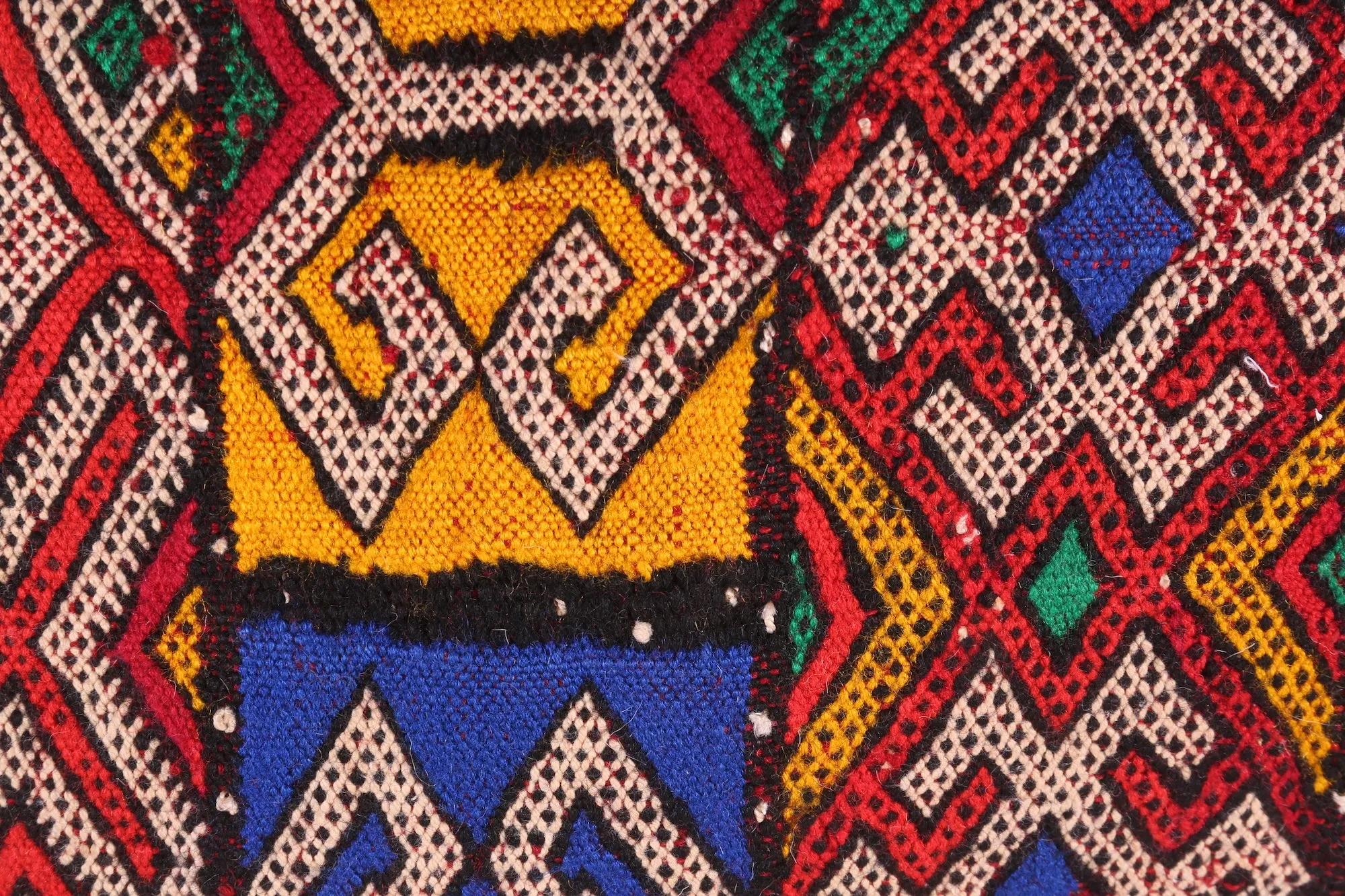 Moroccan pillow rug vintage 13.7 inches X 27.1 inches