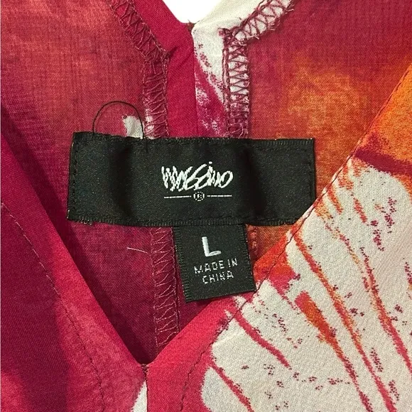 Moschino Red and Orange Patterned Dress