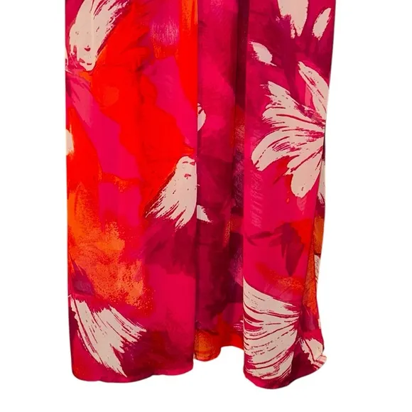 Moschino Red and Orange Patterned Dress