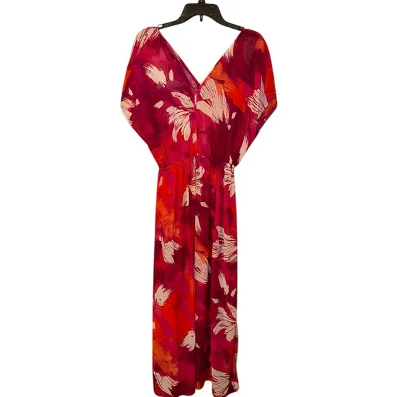 Moschino Red and Orange Patterned Dress