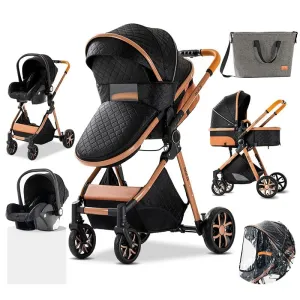 MZCV9Lux - High Landscape Reclining Foldable 3-in-1 Baby Stroller