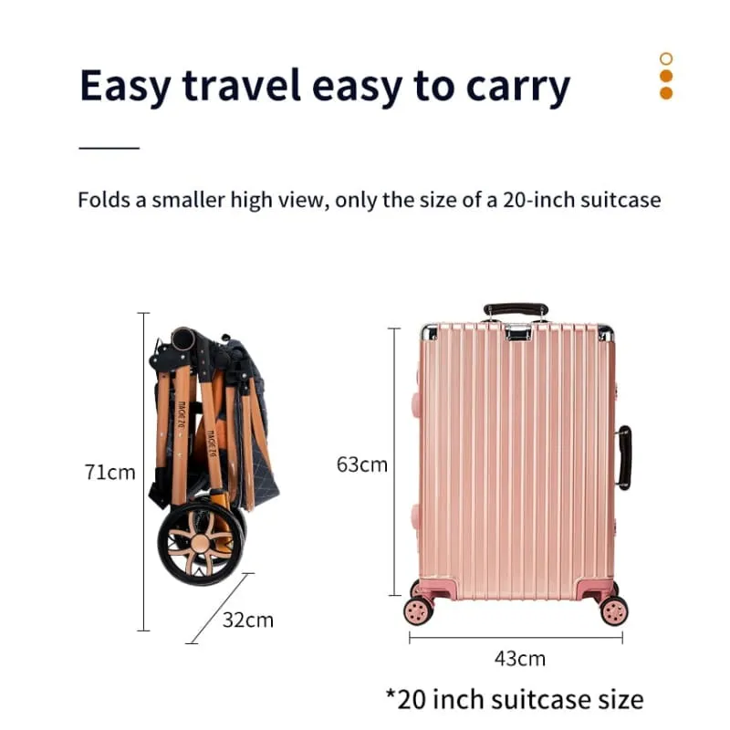 MZCV9Lux - High Landscape Reclining Foldable 3-in-1 Baby Stroller