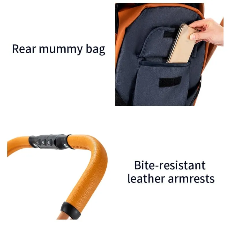 MZCV9Lux - High Landscape Reclining Foldable 3-in-1 Baby Stroller