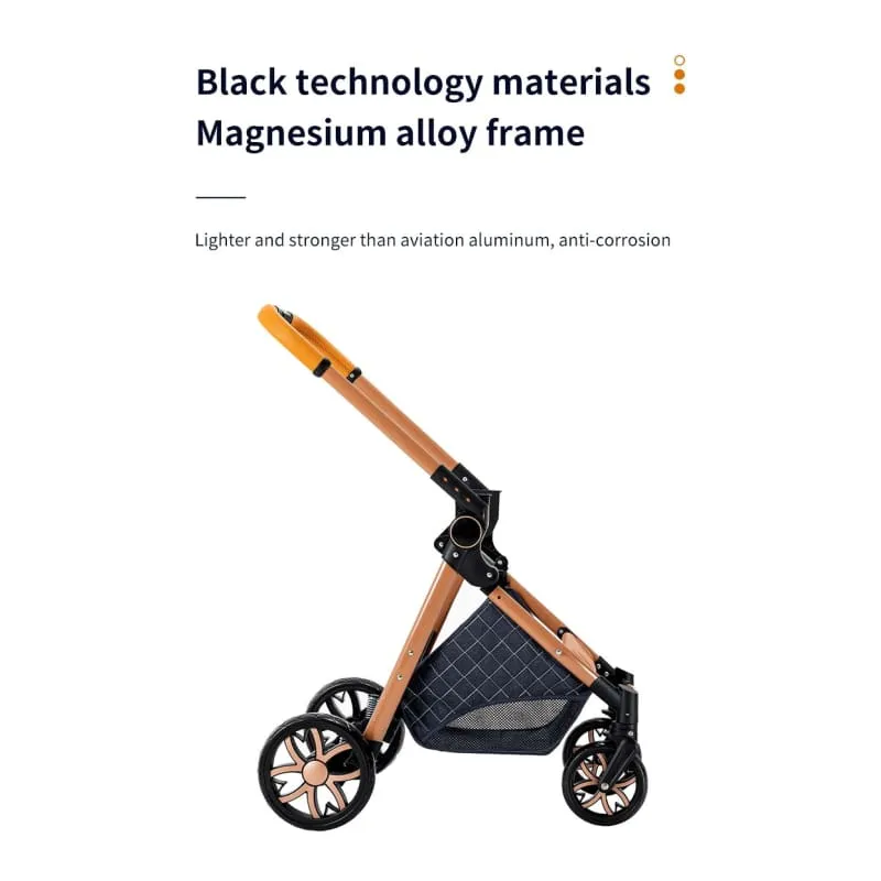 MZCV9Lux - High Landscape Reclining Foldable 3-in-1 Baby Stroller