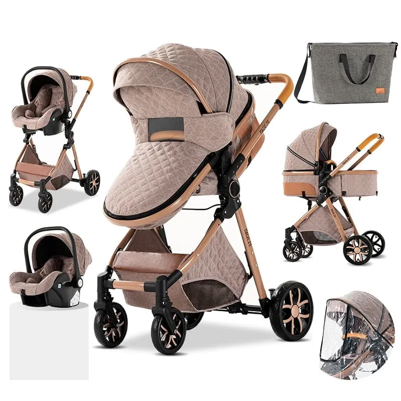 MZCV9Lux - High Landscape Reclining Foldable 3-in-1 Baby Stroller