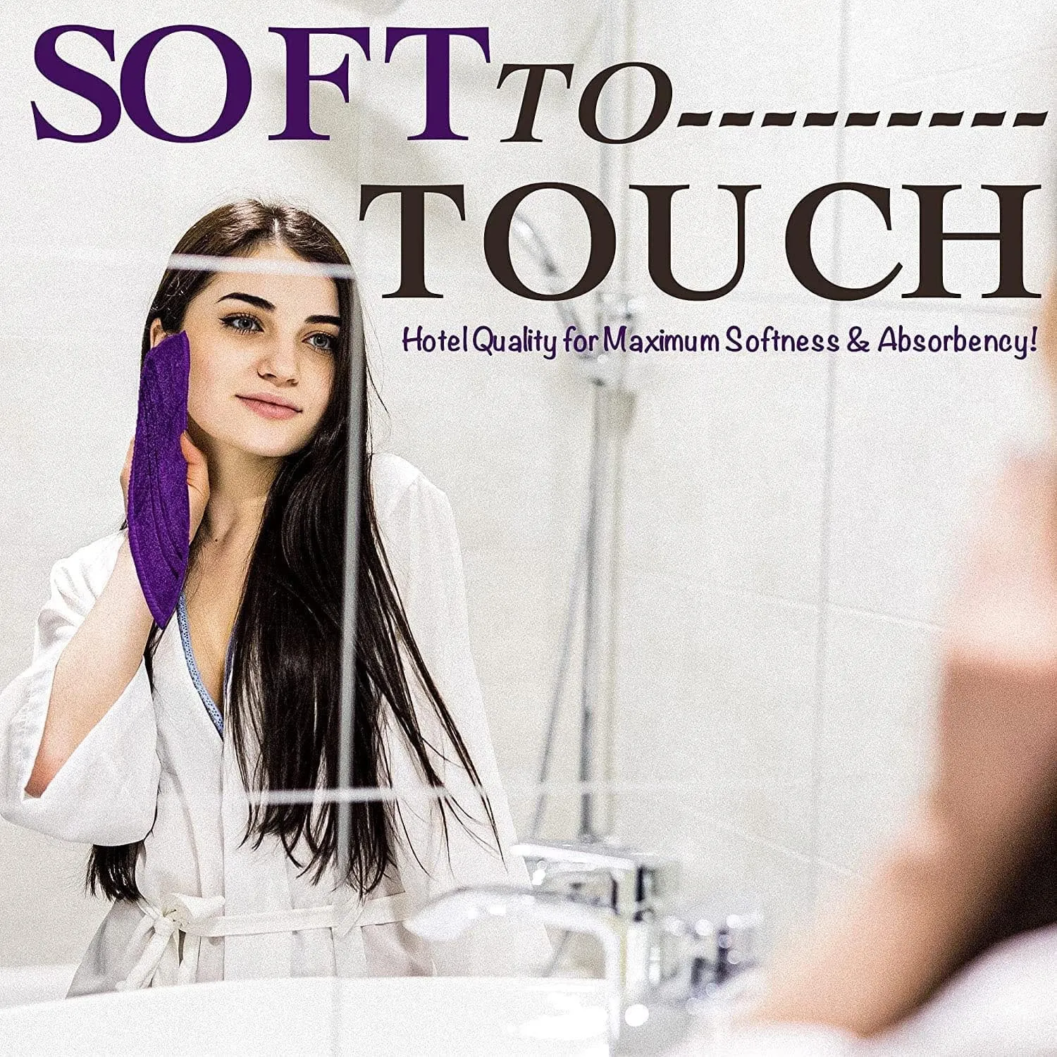 Naomi Face Washcloths Hotel Spa Quality 650GSM Large Face Flannels