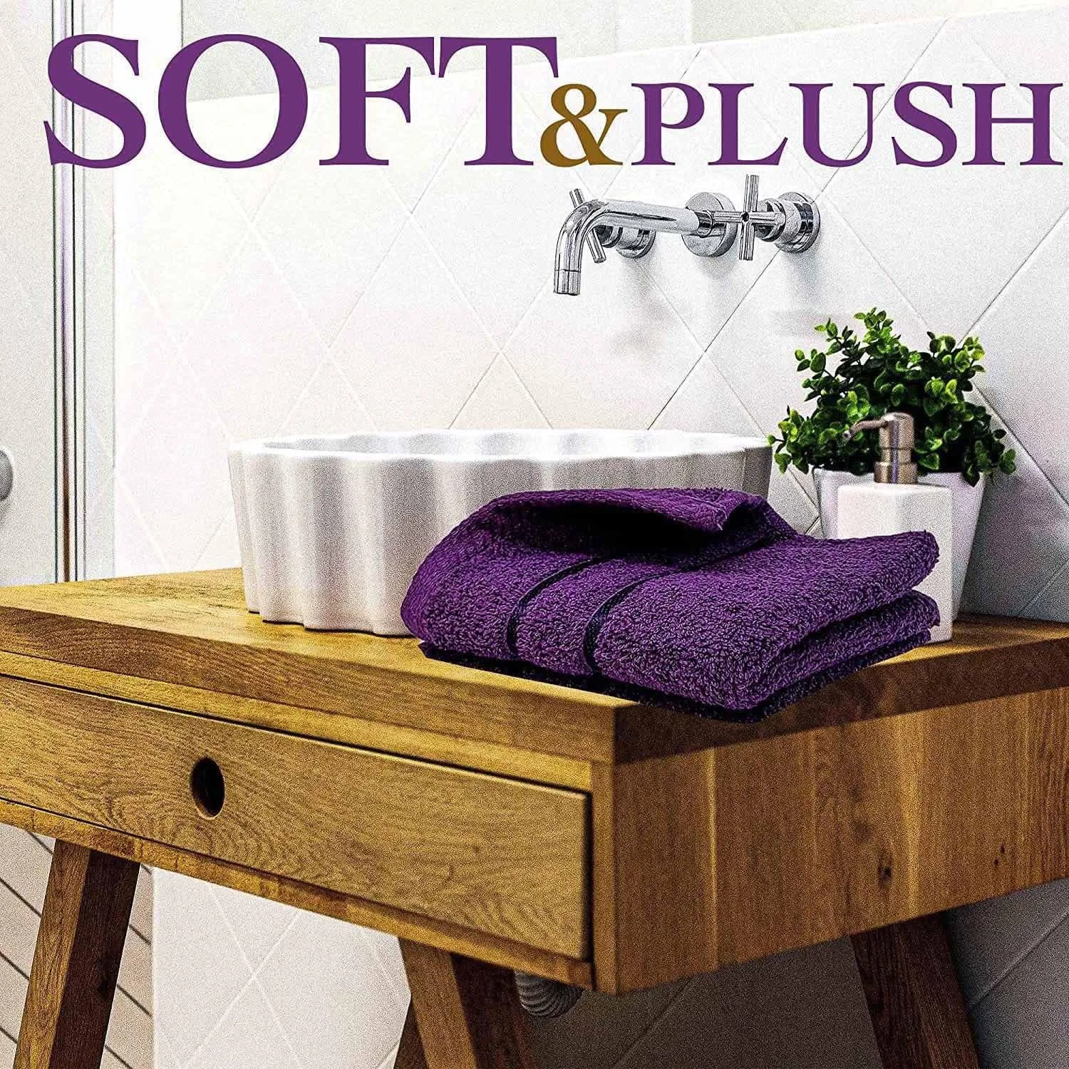 Naomi Face Washcloths Hotel Spa Quality 650GSM Large Face Flannels