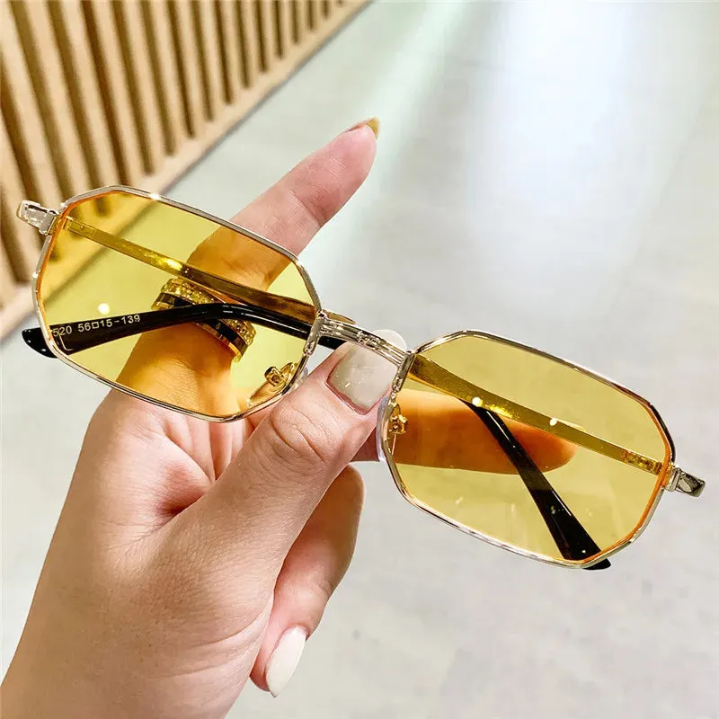 Narrow Men's Luxury Rectangle Sunglasses