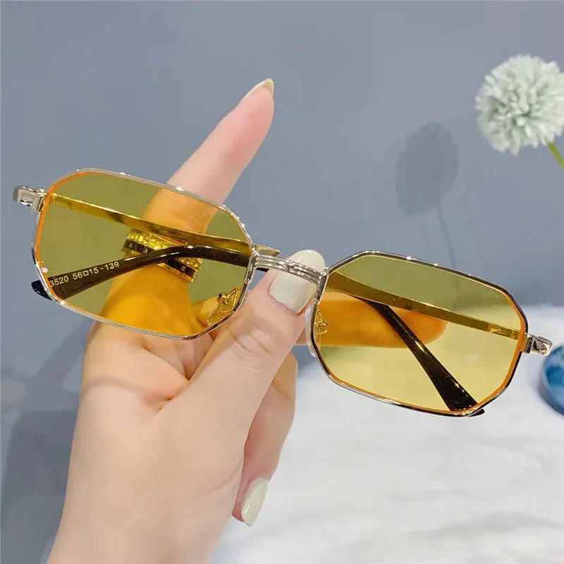Narrow Men's Luxury Rectangle Sunglasses