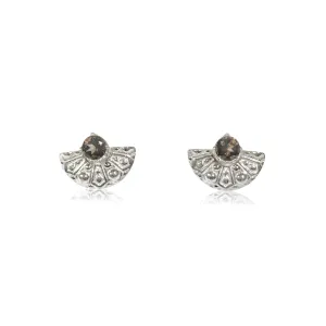 Natalia Earrings in Coffee
