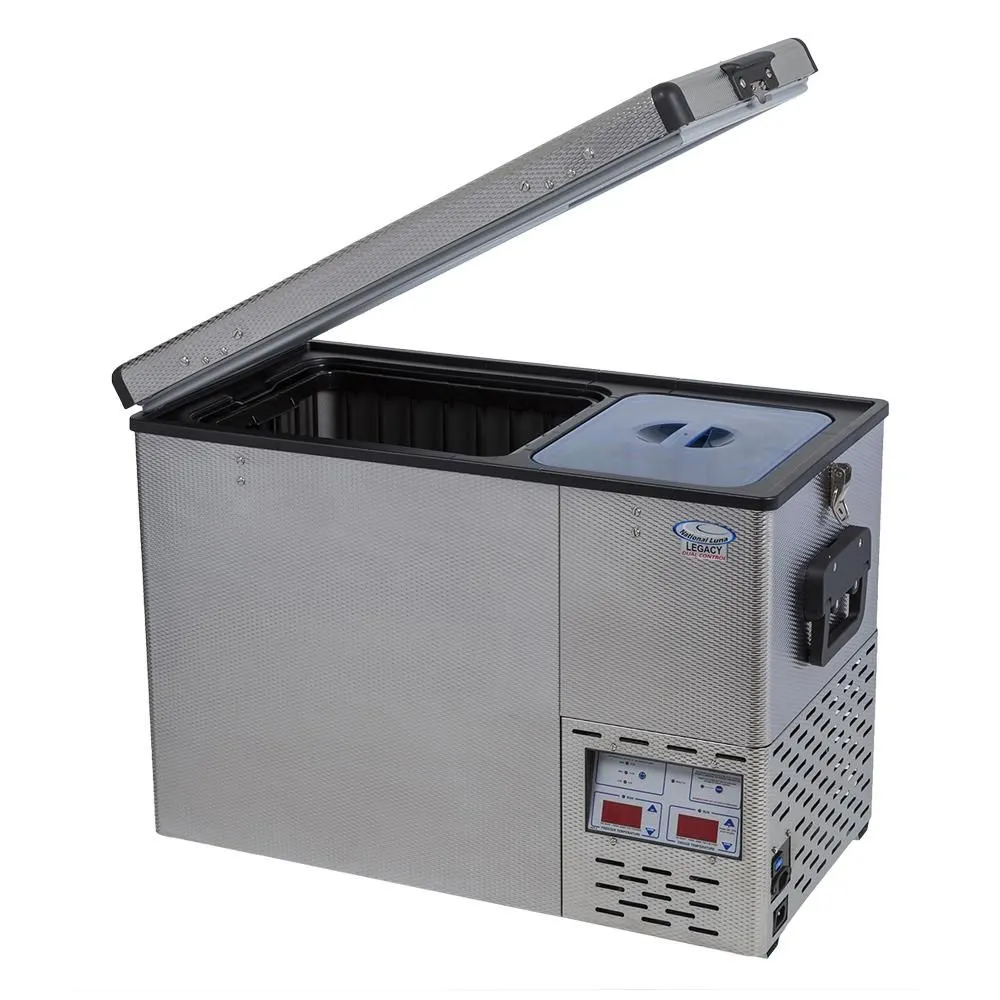 National Luna 50 Litre Legacy Stainless Steel Fridge and Freezer - Dual Zone