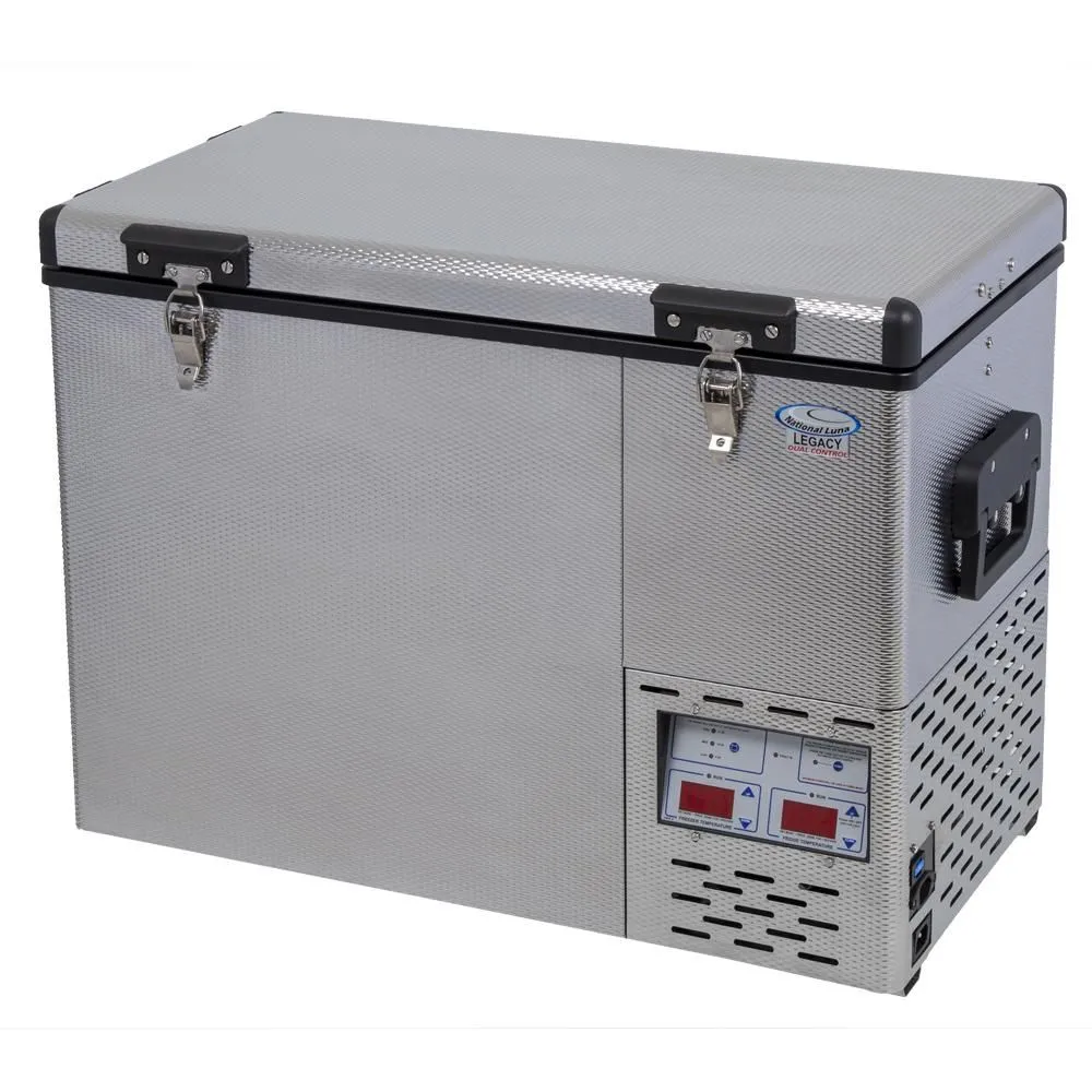 National Luna 50 Litre Legacy Stainless Steel Fridge and Freezer - Dual Zone