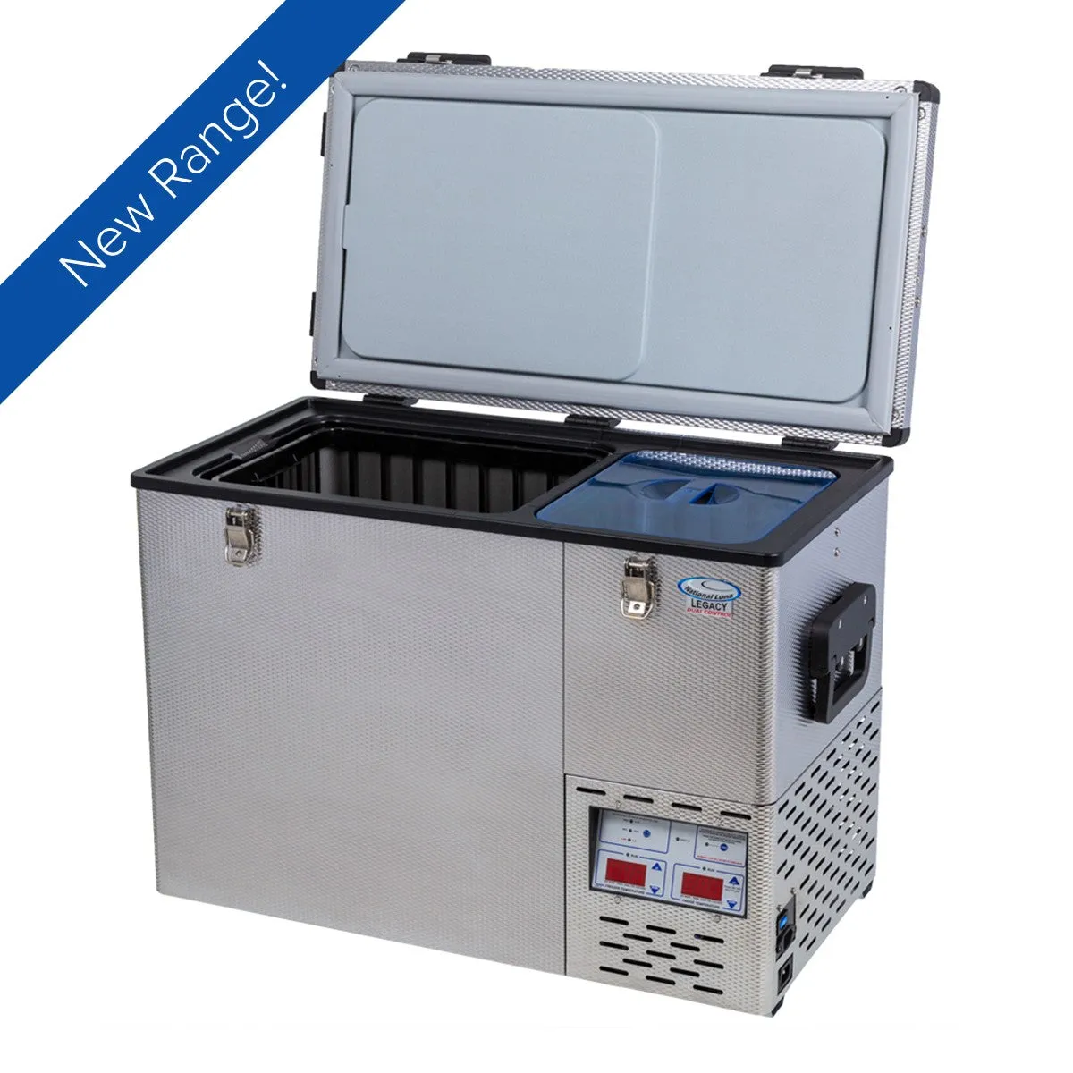 National Luna 50 Litre Legacy Stainless Steel Fridge and Freezer - Dual Zone