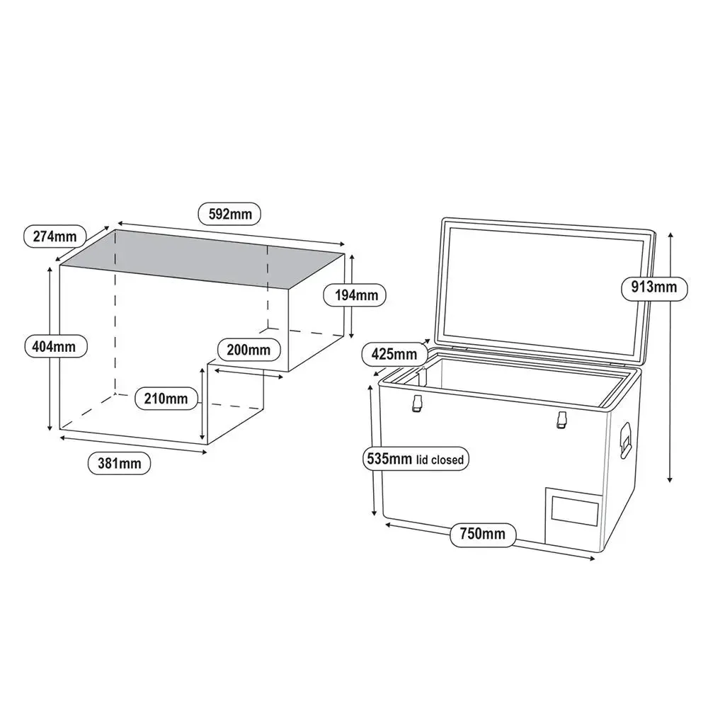 National Luna 55 Litre Legacy Stainless Steel Fridge Freezer - Single Zone