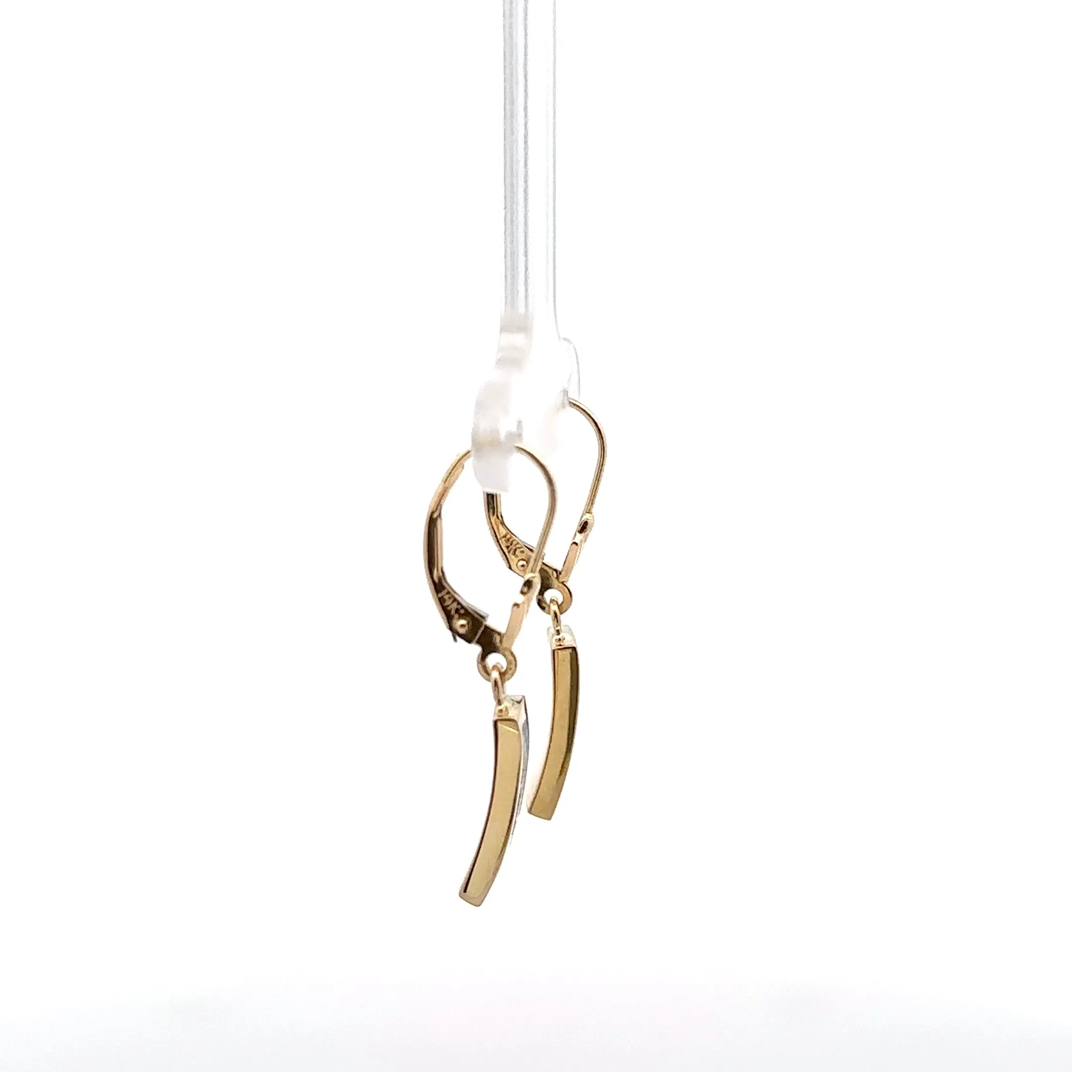 Natural Gold Quartz Earrings by Orocal