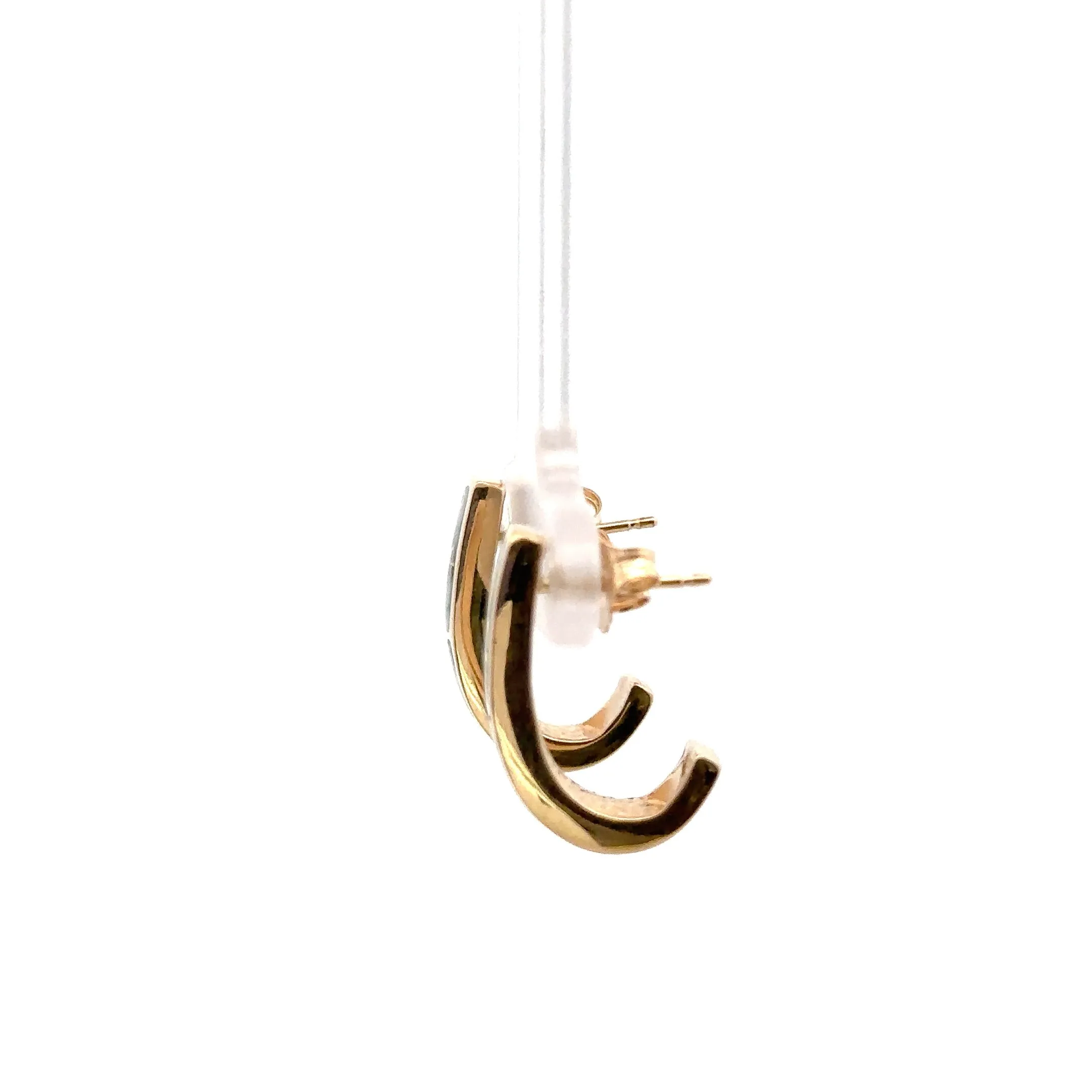 Natural Gold Quartz Earrings by Orocal