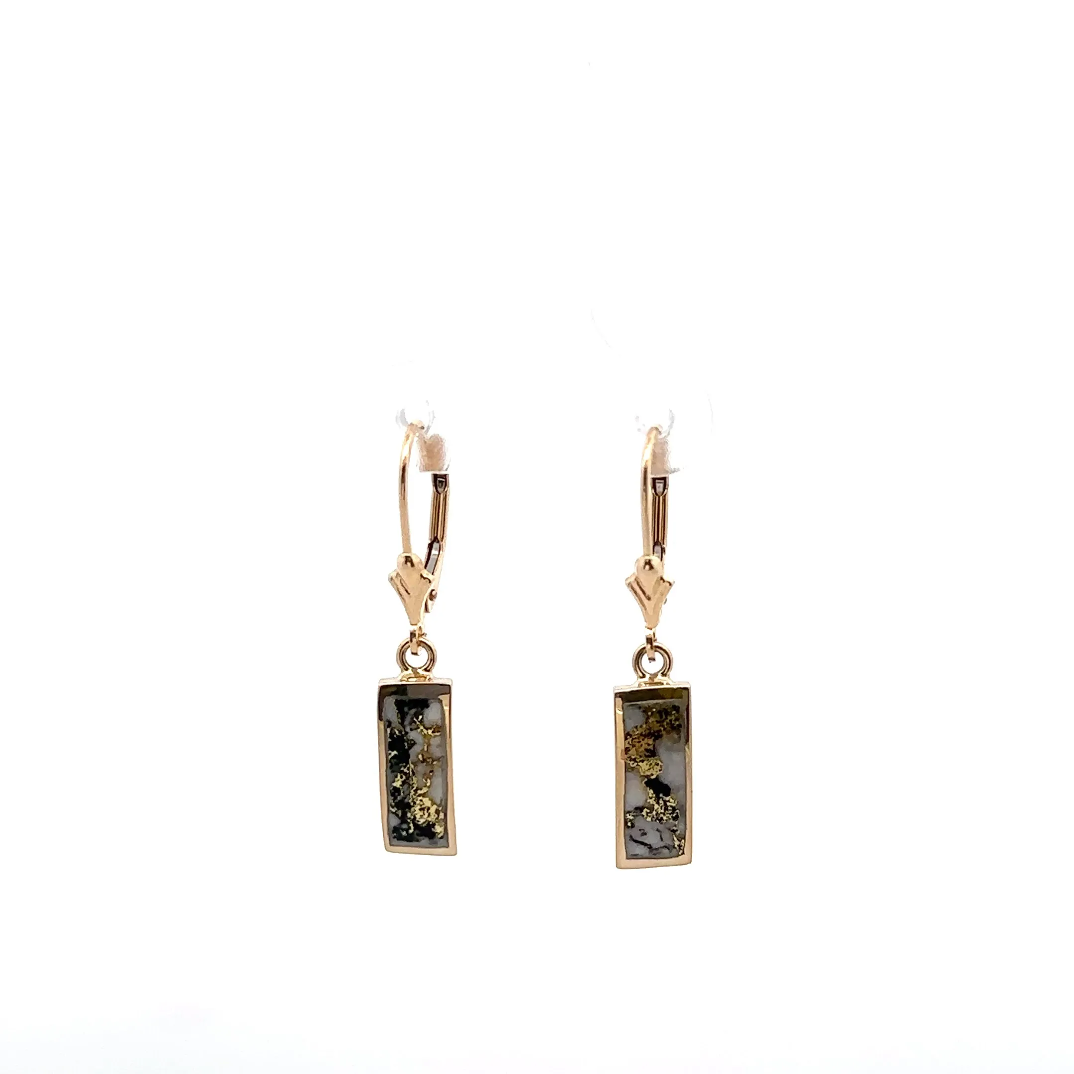 Natural Gold Quartz Earrings by Orocal