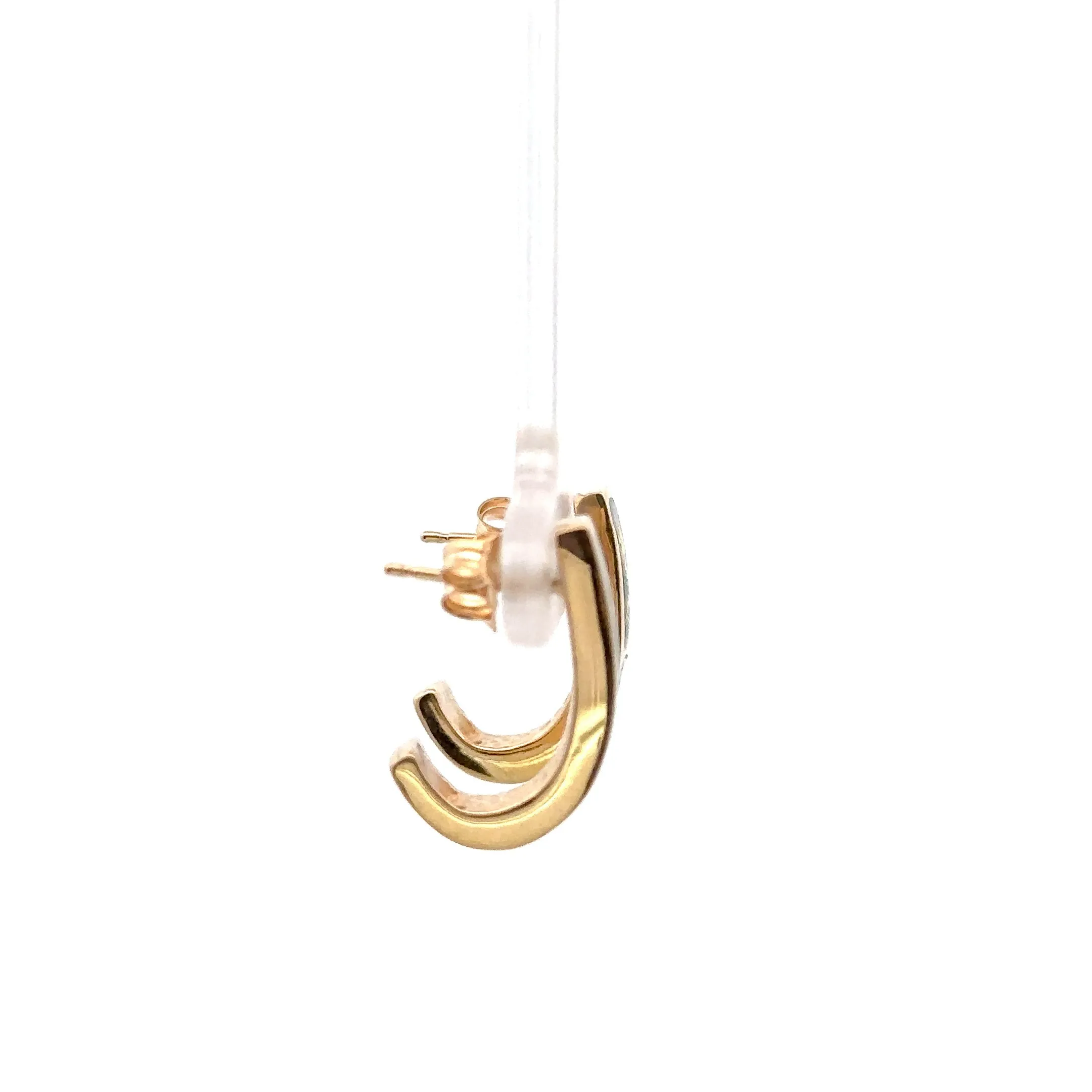 Natural Gold Quartz Earrings by Orocal