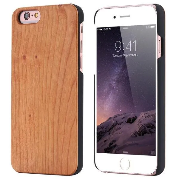 Natural Real Wood Phone Case Cover for iPhone X, XR, XS, XS MAX