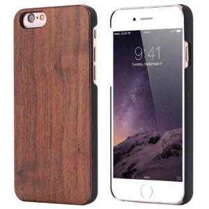 Natural Wood Phone Case for Samsung S6 to S9 Plus - Walnut Wood