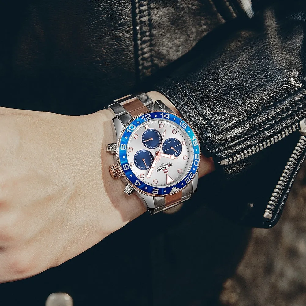 NAVIFORCE Luxury Sport Waterproof Quartz Watch for Men | NF 17