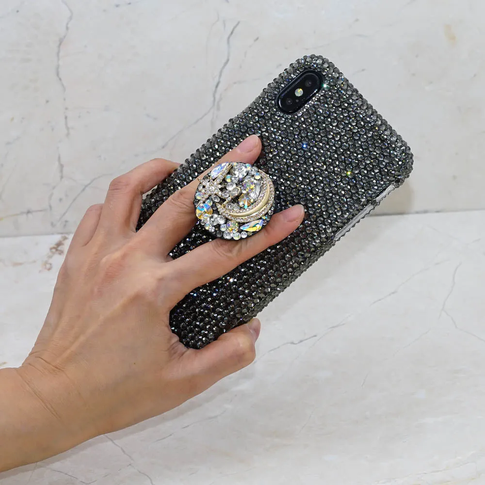Nebula Metallic Grey Crystals   PopSockets PopGrip (Style PS104)