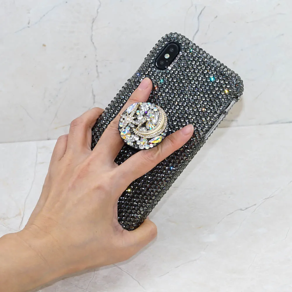 Nebula Metallic Grey Crystals   PopSockets PopGrip (Style PS104)