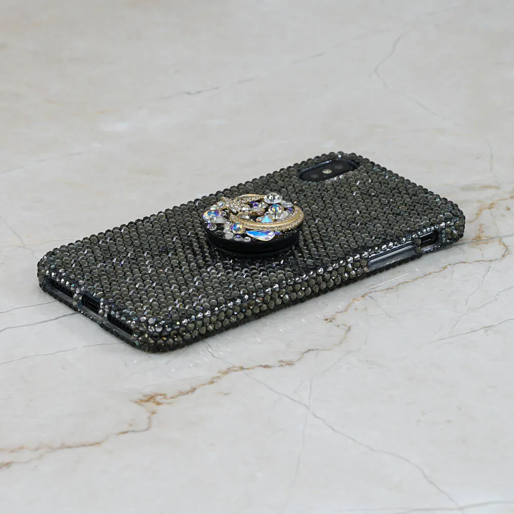 Nebula Metallic Grey Crystals   PopSockets PopGrip (Style PS104)
