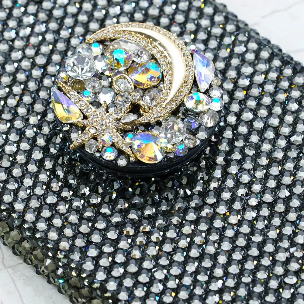 Nebula Metallic Grey Crystals   PopSockets PopGrip (Style PS104)