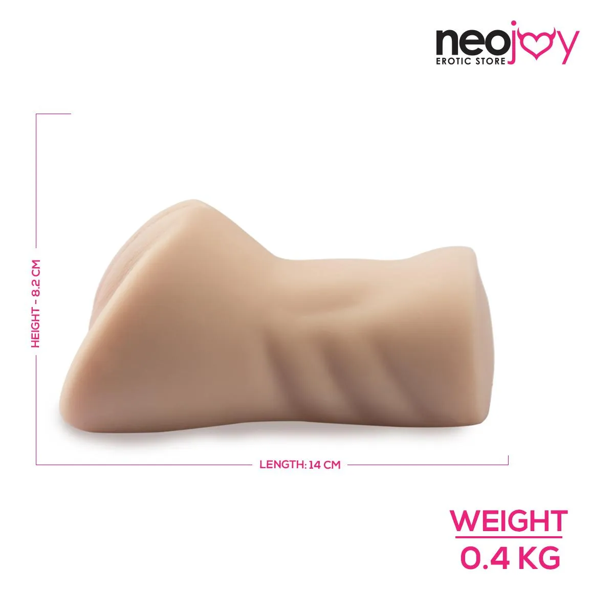 Neojoy Pocket Pussy TPE Realistic Vagina & Ass - Flesh White