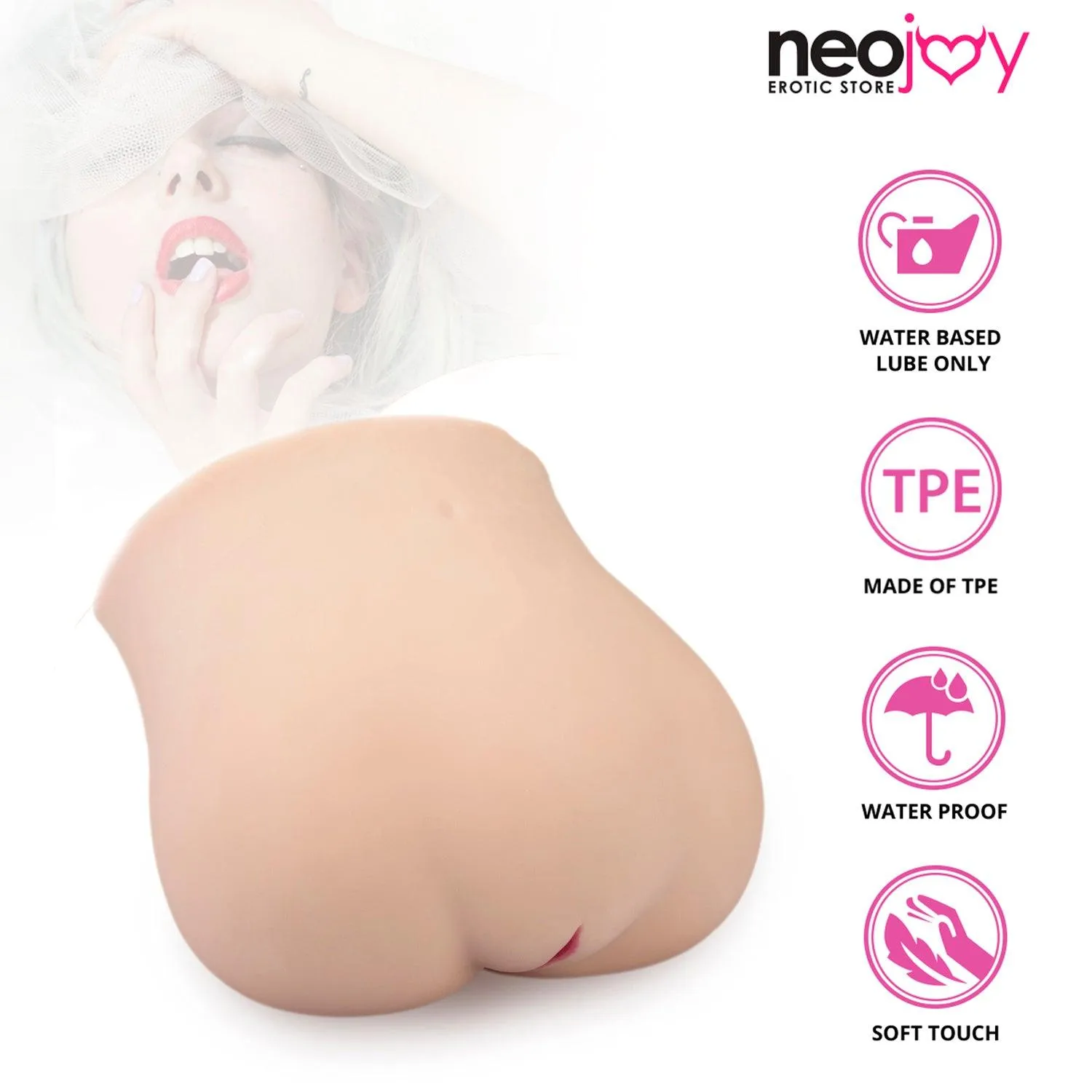 Neojoy Soft Vagina Stroker Sex Doll TPE Realistic Vagina & Ass-Flesh Colour - 4kg