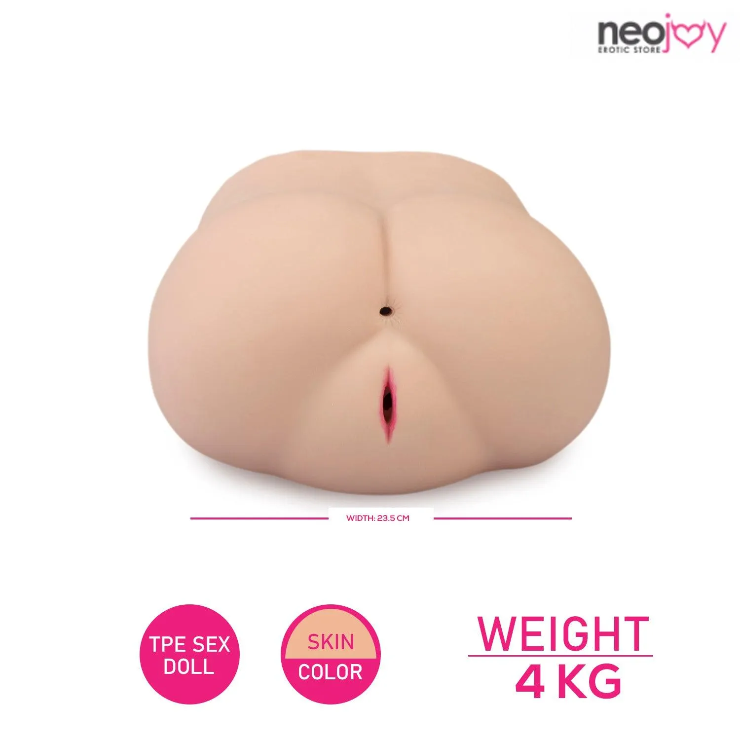 Neojoy Soft Vagina Stroker Sex Doll TPE Realistic Vagina & Ass-Flesh Colour - 4kg