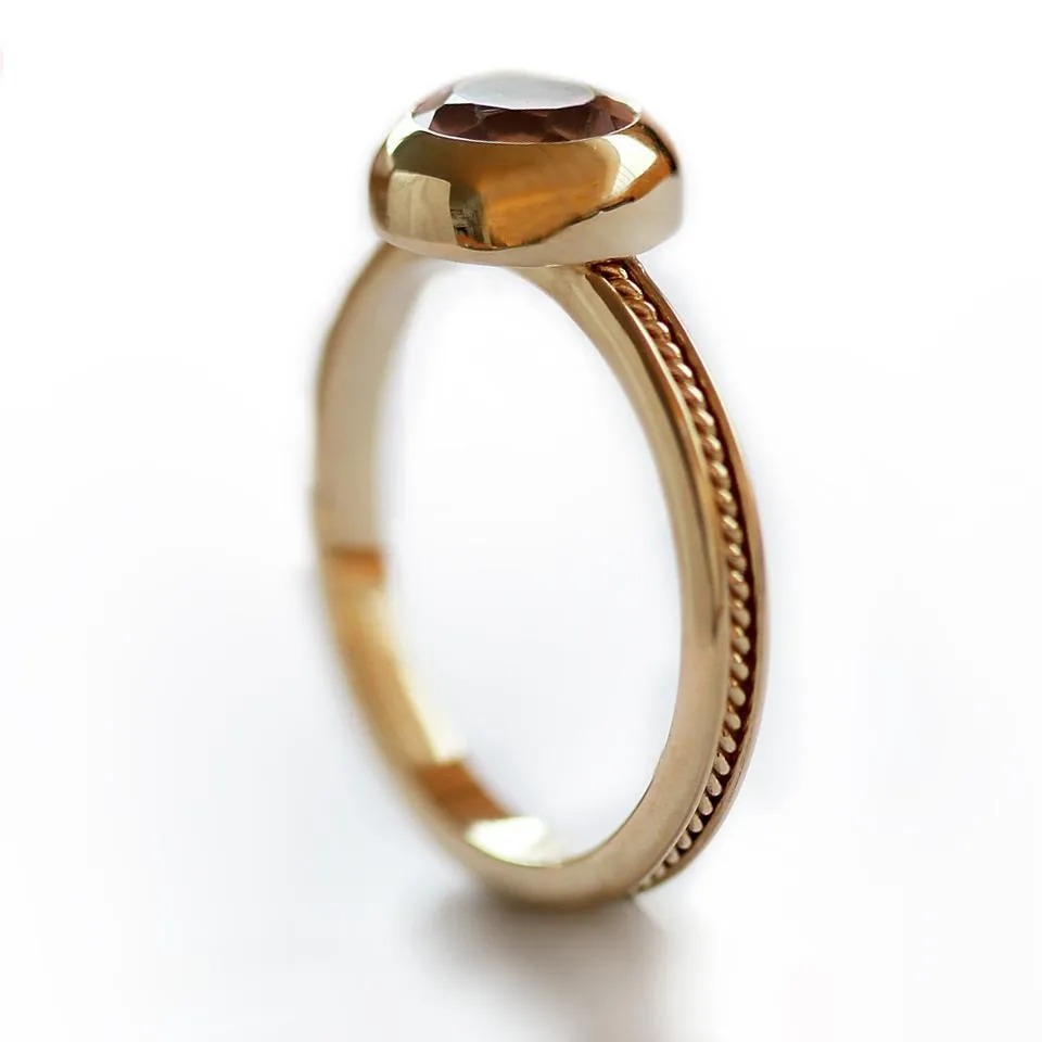 Neto - filigree solitaire engagement ring
