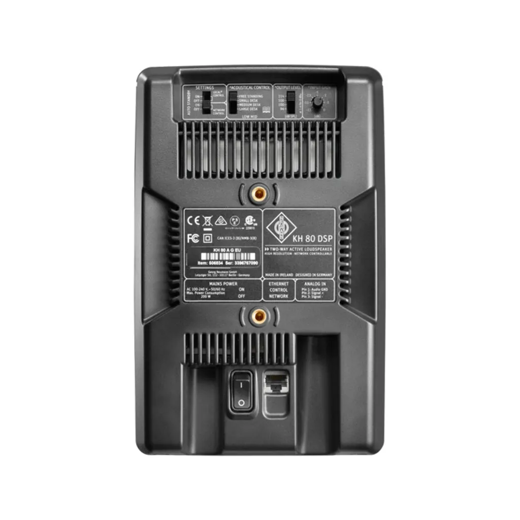Neumann KH 80 DSP 4 inch Powered Studio Monitor, Black
