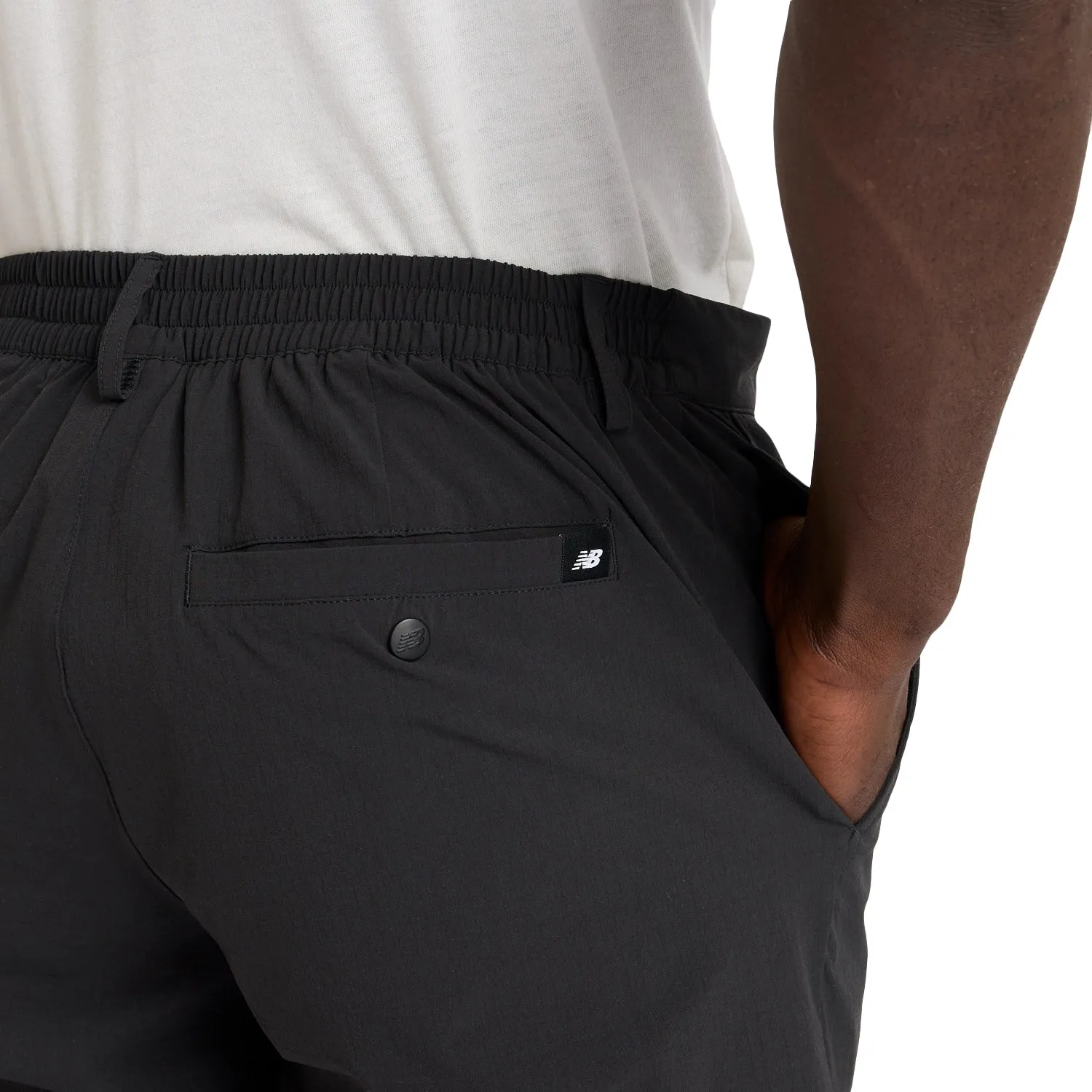 New Balance Men Athletics Ripstop Standard Tapered Pant 28" Black MP43550-BK
