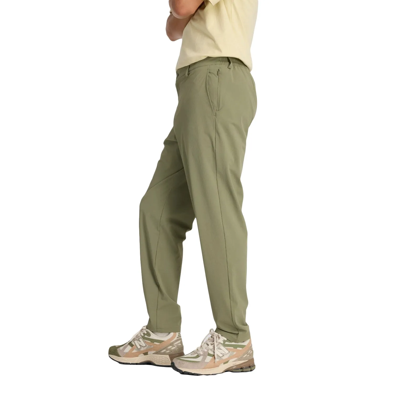 New Balance Men Athletics Ripstop Standard Tapered Pant 28" Olive MP43550-DEK