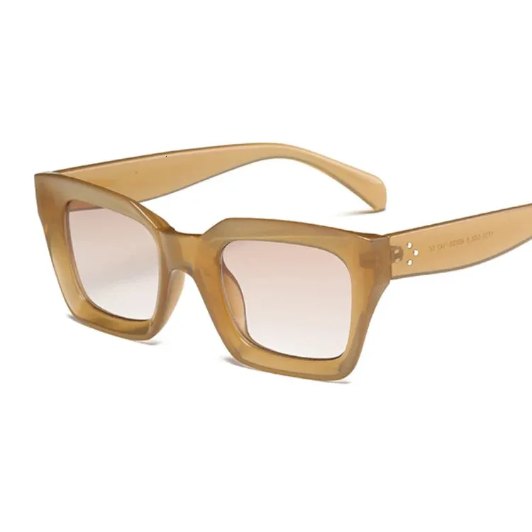 New Fashion Woman Luxury Brand Square Sunglasses