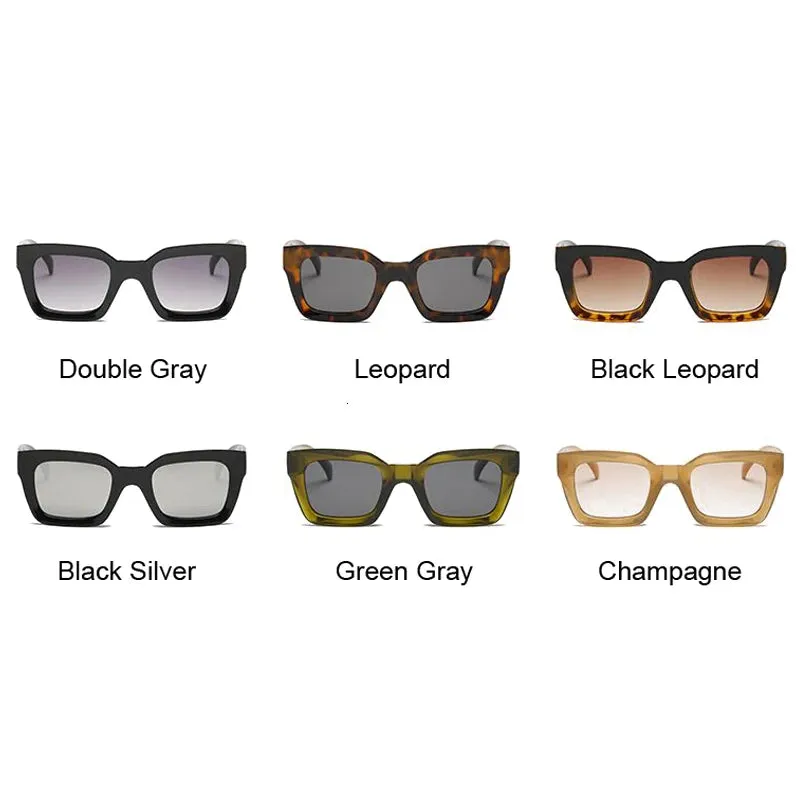 New Fashion Woman Luxury Brand Square Sunglasses