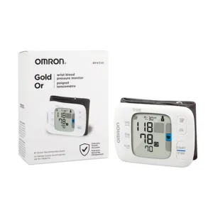 New in box! Has small crack in screen, does not affect its use! Omron Gold Or Wrist Blood Pressure Monitor - BP4350! Retails $160 