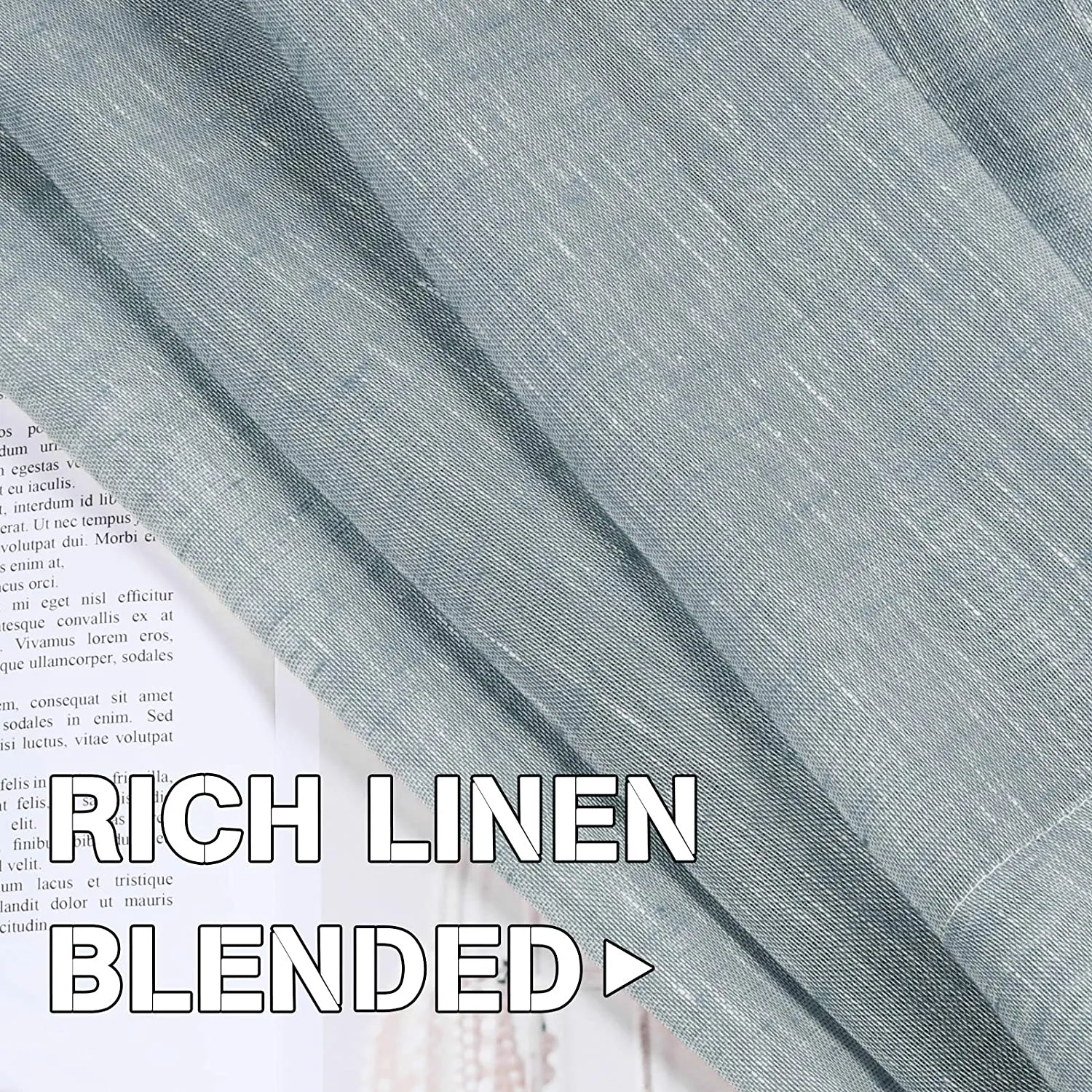 New Nickel Grommet Linen Sheer Curtains - 2 Pieces, Beautiful, Elegant, Natural Light Flow, Rich Quality Material, Highly Durable Curtain Panels for Bedroom/Living Room (52" W x 108" L, Teal) Retails $97 