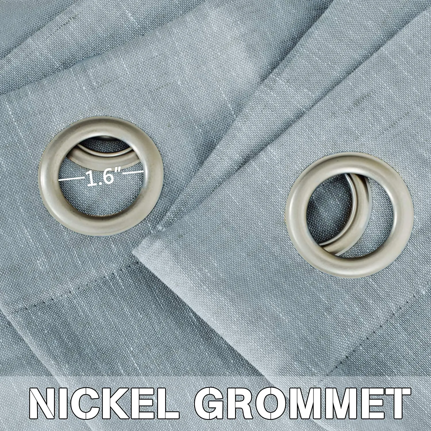 New Nickel Grommet Linen Sheer Curtains - 2 Pieces, Beautiful, Elegant, Natural Light Flow, Rich Quality Material, Highly Durable Curtain Panels for Bedroom/Living Room (52" W x 108" L, Teal) Retails $97 