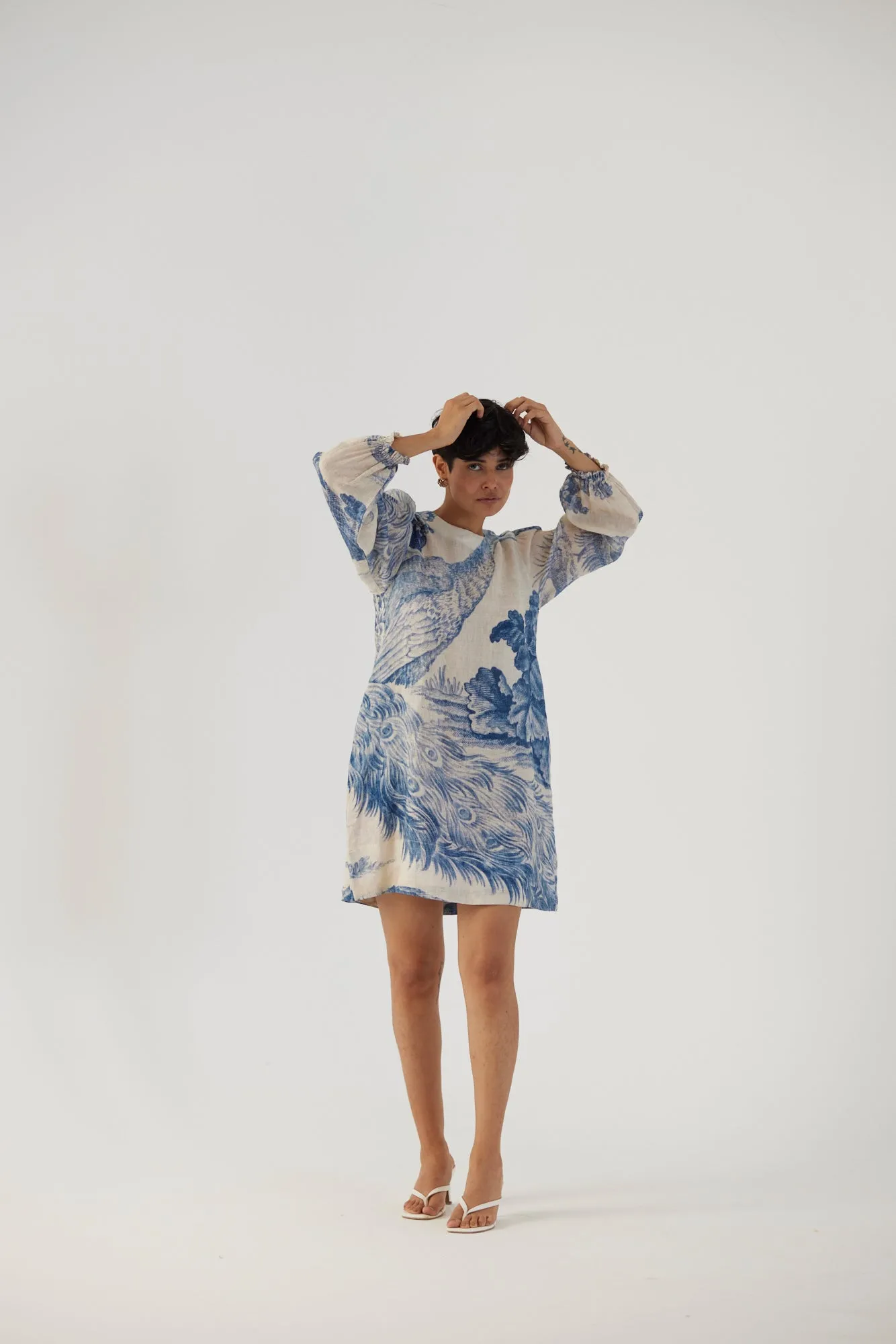 New Season Fall 24/Summer 25-Dress-Linen-Short-Morni White-YAMBB07-Fashion Edit Yam