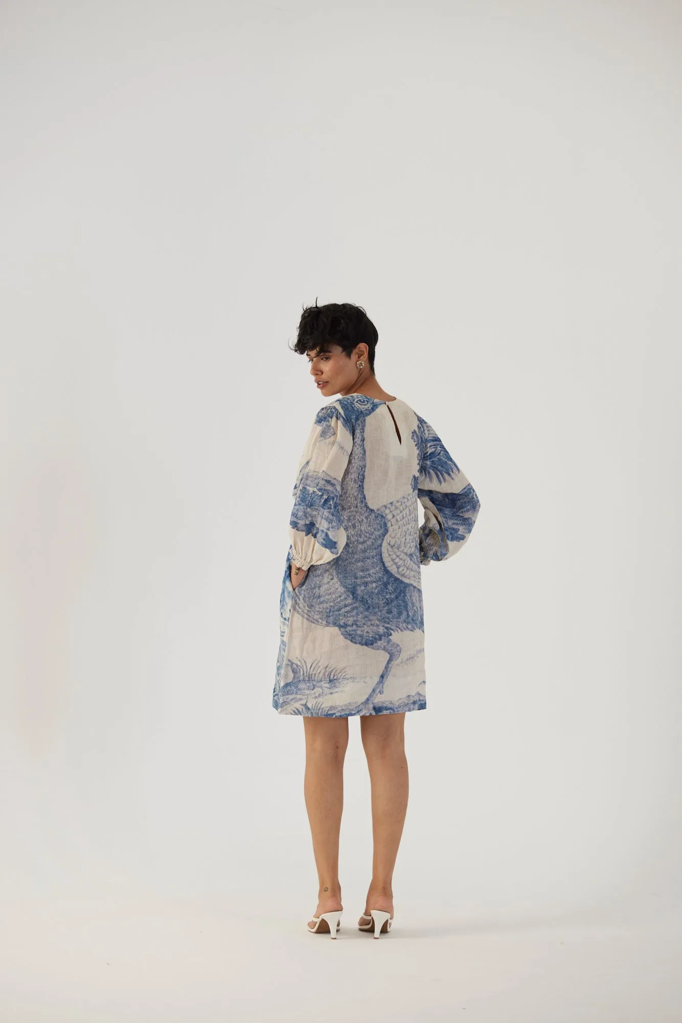 New Season Fall 24/Summer 25-Dress-Linen-Short-Morni White-YAMBB07-Fashion Edit Yam